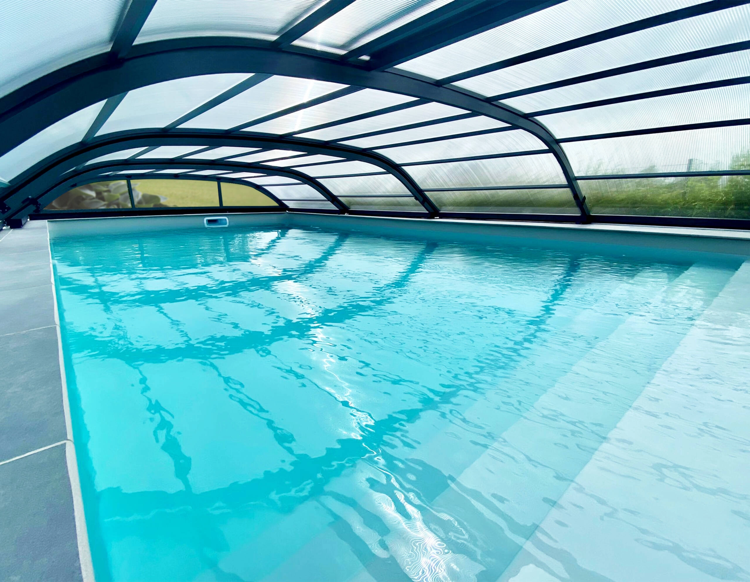 Abris de piscine télescopique