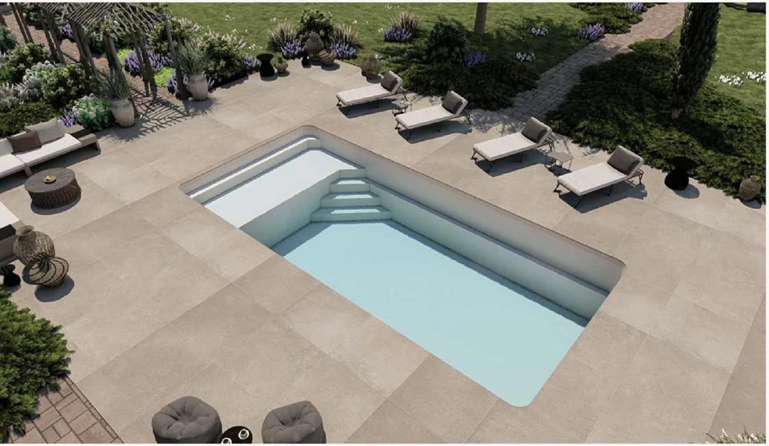 piscine coque modèle LINA à Eguisheim