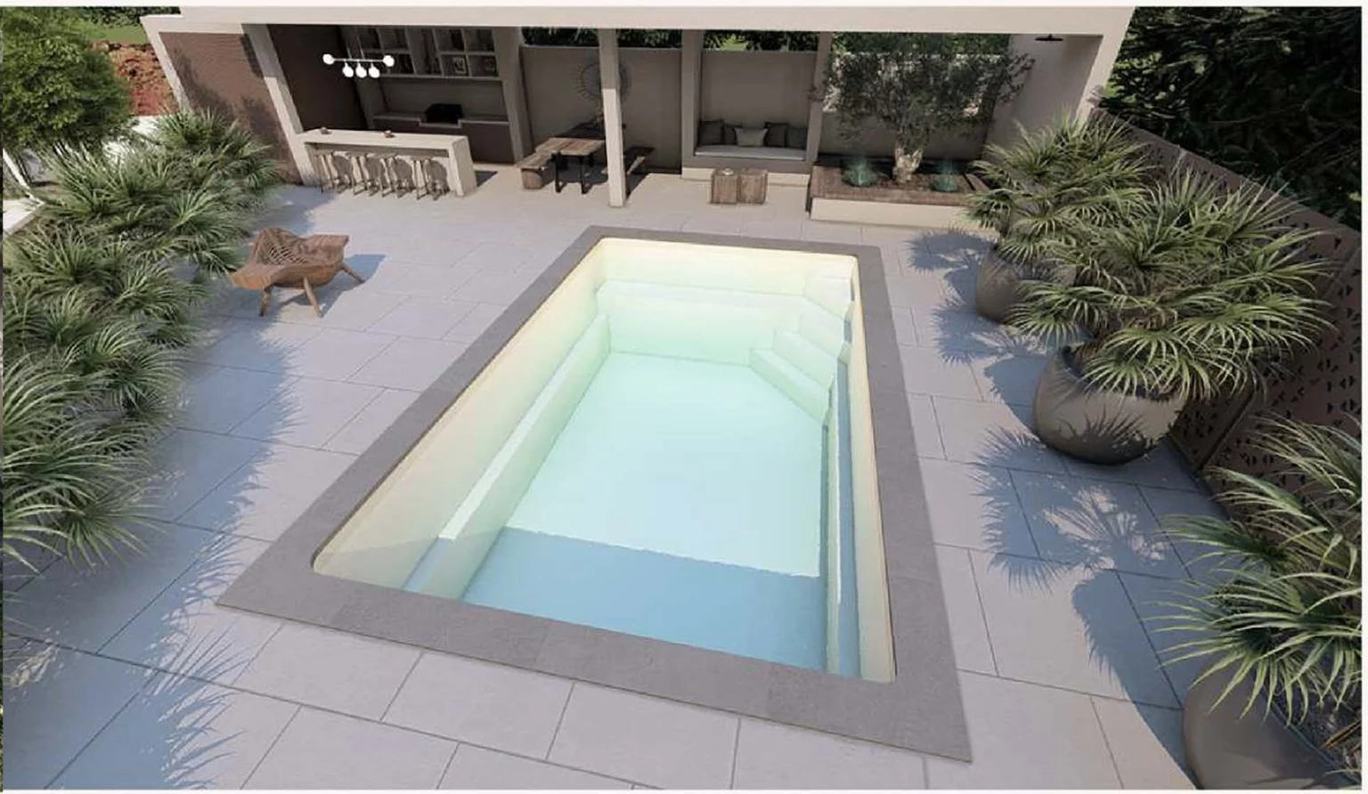 piscine coque modèle LISEA à Strasbourg