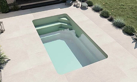 Piscine coque modèle ANAIS, surface de 14 m²