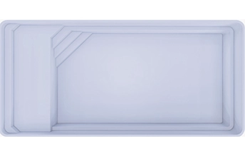 Coque de la piscine modèle LINA, avec plage immergée