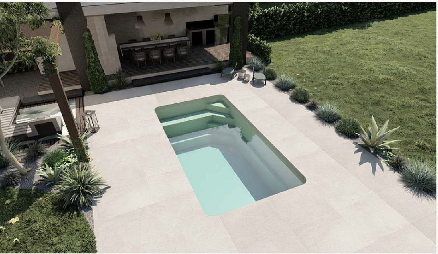 Piscine coque modèle ANAIS à Neuf-Brisach