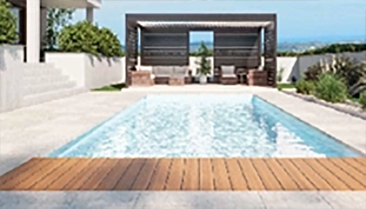 Plancher immergé de piscine